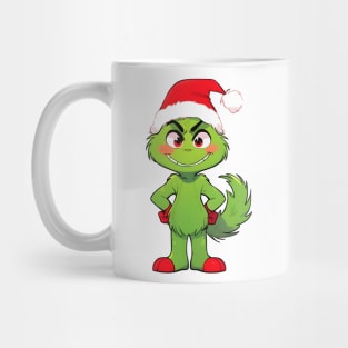 Cartoon Grinch's Christmas Joy Mug